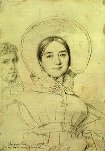 アーティストとその妻、1830年 作： Jean Auguste Dominique Ingres