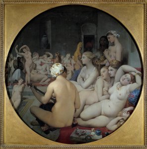 トルコ風呂 作： Jean Auguste Dominique Ingres