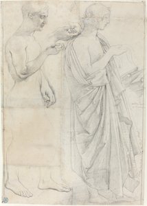 ウェルギリウスに関する 2 つの研究 作： Jean Auguste Dominique Ingres