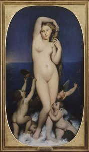 金星のアナディオメン 作： Jean Auguste Dominique Ingres