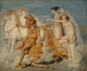 金星、ディオメデスで負傷、オリンパスに戻る、c.1803 作： Jean Auguste Dominique Ingres