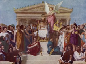 ホーマーの神格化 作： Jean Auguste Dominique (after) Ingres