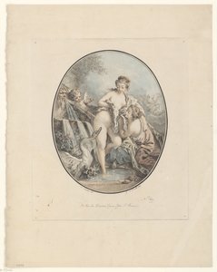 レダと白鳥 作： Jean Augustin Léveillé