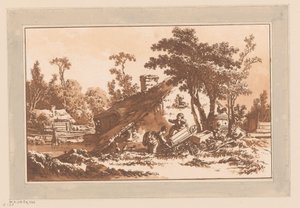 農場で遊ぶ子供たち 作： Jean Baptist Leprince