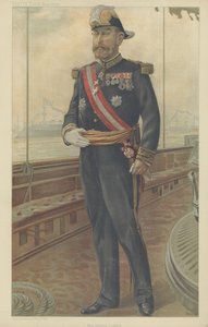 Caillard副提督（カラーリトグラフ 作： Jean Baptiste (after) Guth