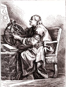 天文学者.1878 (版画) 作： Jean Baptiste (after) Le Prince