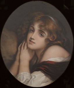 Innocence、女性の肖像（カラー彫刻） 作： Jean Baptiste (manner of) Greuze