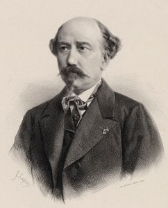 作曲家エメ・マイヤールの肖像 1817-1871. 作： Jean Baptiste Adolphe Lafosse