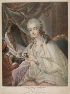 デュバリー夫人、1771年 作： Jean Baptiste André Gautier Dagoty