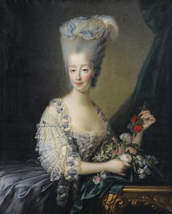 サヴォイのマリアテレジア王女、1756-1805年、アルトワ伯爵夫人 作： Jean Baptiste André Gautier Dagoty