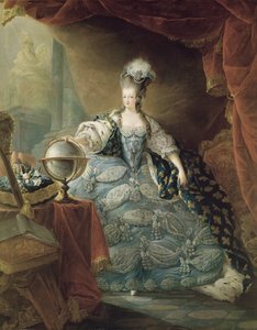 マリーアントワネットの肖像（1755-93年）フランスの女王、1775年