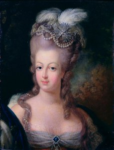 「フランス王妃マリー・アントワネットの肖像」、1775年 作： Jean Baptiste Andre Gautier D