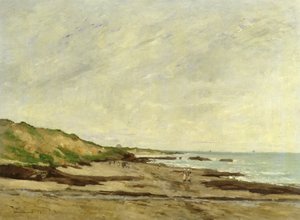 海岸沿いの海辺の景色、1872年（油） 作： Jean Baptiste Antoine Guillemet