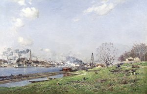 コンフランシャレントンのセーヌ川、1892年
