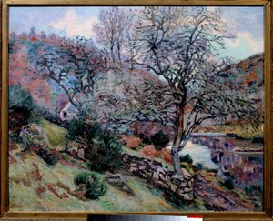 響きの岩」クロザン ジャン・バティスト・アルマン（1841-1927）の絵画 19世紀 バイヨンヌ ボナ美術館 作： Jean Baptiste Armand Guillaumin