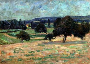 イル・ド・フランスの風景」1895年頃（油彩・キャンバス