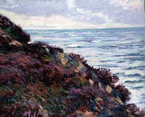 海の風景（油彩・キャンバス） 作： Jean Baptiste Armand Guillaumin