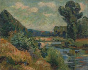シャラントンのマルヌ河岸、1895年頃（油彩、布地） 作： Jean Baptiste Armand Guillaumin