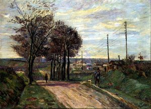 パリの郊外」1881年頃（油彩・キャンバス 作： Jean Baptiste Armand Guillaumin