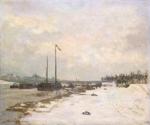パリ近郊のセーヌ川の岸壁。パリ近郊のセーヌ河岸、1873年 作： Jean Baptiste Armand Guillaumin