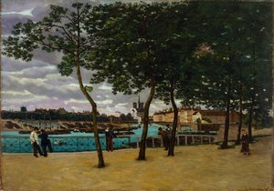1871年のパリのセーヌ川 作： Jean Baptiste Armand Guillaumin