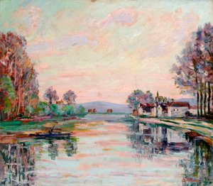 サモワのセーヌ、1900年頃 作： Jean Baptiste Armand Guillaumin