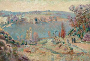 ポンシャローのセデルの谷：ホワイトフロスト、1903-1911年頃。 作： Jean Baptiste Armand Guillaumin
