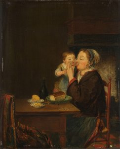 母と子、1794 作： Jean Baptiste Bernard Coclers