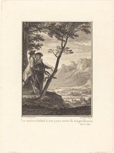 私たちの目の前に現れた自然の素晴らしさ 作： Jean Baptiste Blaise Simonet after Jean Michel Moreau