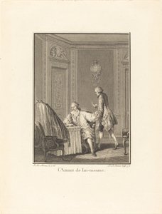 自分の恋人 作： Jean Baptiste Blaise Simonet after Jean Michel Moreau