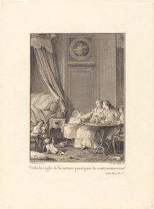 それが自然の摂理、なぜそれを破るのですか？ 作： Jean Baptiste Blaise Simonet after Jean Michel Moreau