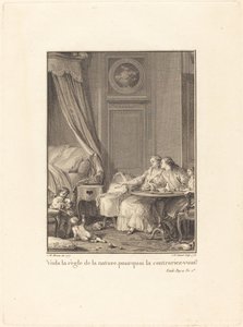 それが自然の摂理、なぜそれを破るのですか？ 作： Jean Baptiste Blaise Simonet after Jean Michel Moreau