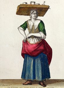 17世紀末のチーズクライヤー 作： Jean Baptiste Bonnart