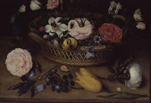 花の入ったバスケット 作： Jean Baptiste Bosschaert