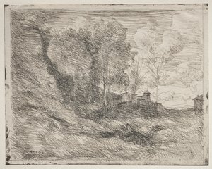 オスティアのお土産 作： Jean Baptiste Camille Corot
