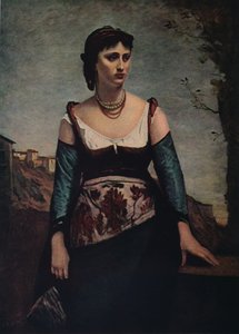 アゴスティーナ、1866 作： Jean Baptiste Camille Corot