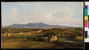ローマの田舎の水道橋 作： Jean Baptiste Camille Corot