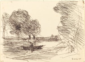 船頭 作： Jean Baptiste Camille Corot