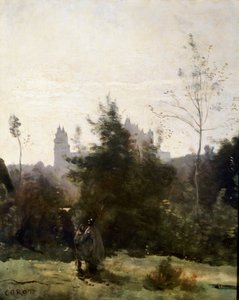 ピエールフォン城、1860年代。 作： Jean Baptiste Camille Corot