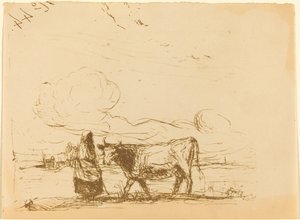 牛とその番人 牛とその番人、1860年。