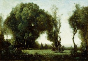 ニンフのダンス、 作： Jean Baptiste Camille Corot