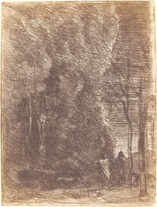 ダンテとヴァージル Dante et Virgile』1858年。 作： Jean Baptiste Camille Corot