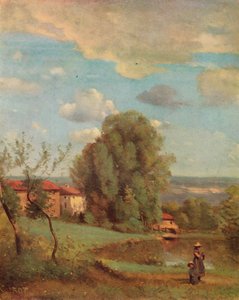 ダルダニー、c1855 作： Jean Baptiste Camille Corot