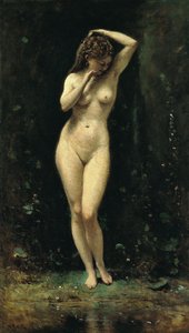 ダイアナの水浴び 作： Jean Baptiste Camille Corot