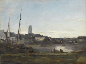 ダンケルク、1857年頃 作： Jean Baptiste Camille Corot