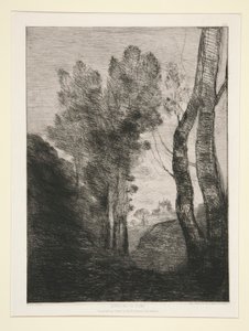 Environs de Rome (ローマ近郊) 作： Jean Baptiste Camille Corot