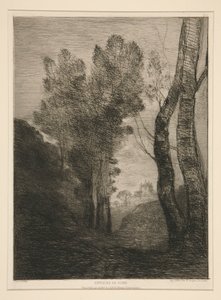 Environs de Rome (ローマ近郊) 作： Jean Baptiste Camille Corot