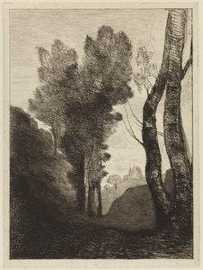 ローマ周辺 作： Jean Baptiste Camille Corot