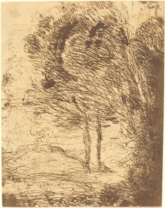 ジェノバのエンビロンズ Environs de Genes, 1860年。 作： Jean Baptiste Camille Corot