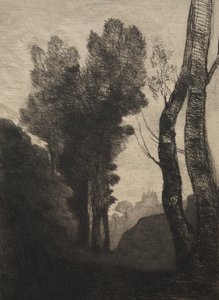 ローマ周辺 作： Jean Baptiste Camille Corot